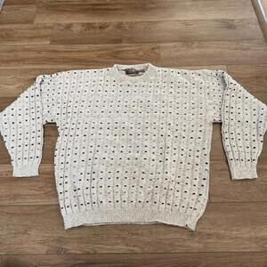 Vintage 90s Knit Sweater Victoria Dry Goods Crew Neck Preppy